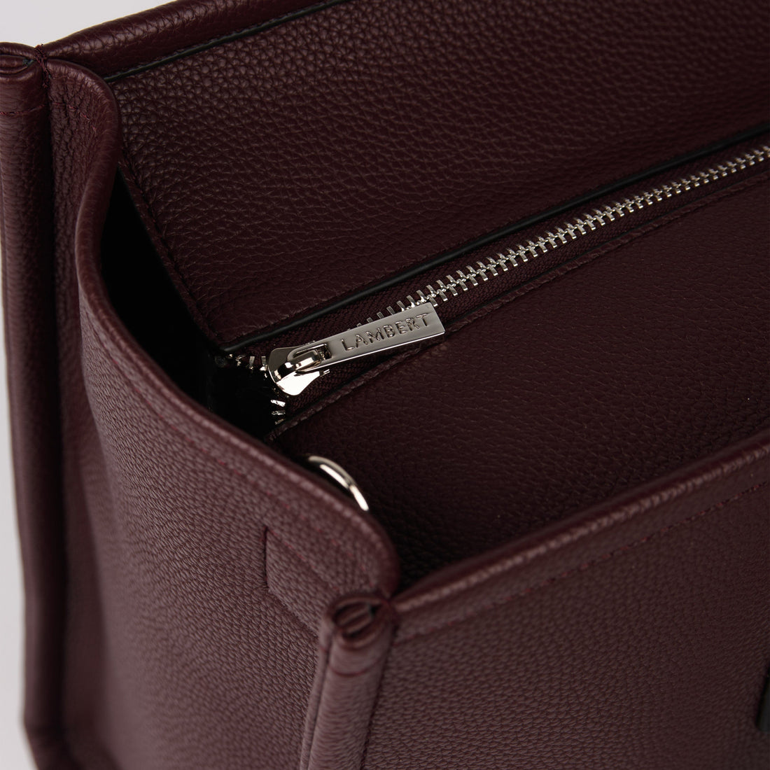 The Valentina – 2-in-1 Vegan Leather Tote in Mahogany