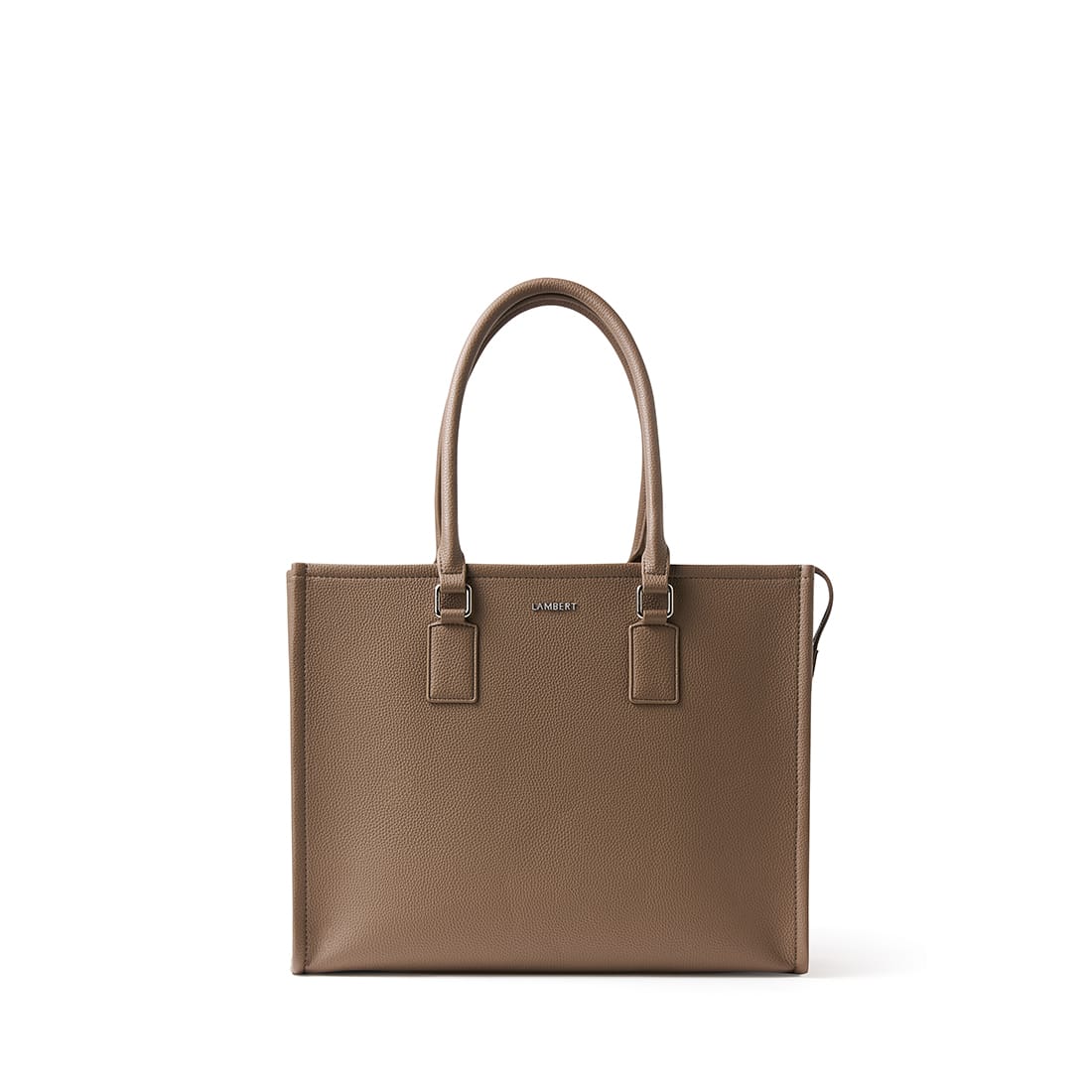 Le Valentina – Sac fourre-tout 2-en-1 en cuir vegan taupe