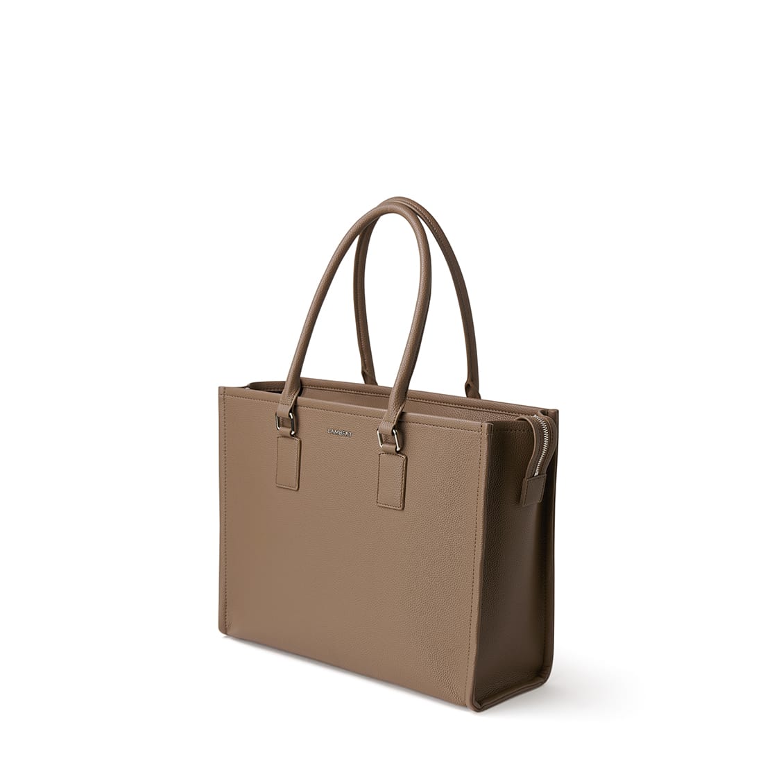 Le Valentina – Sac fourre-tout 2-en-1 en cuir vegan taupe