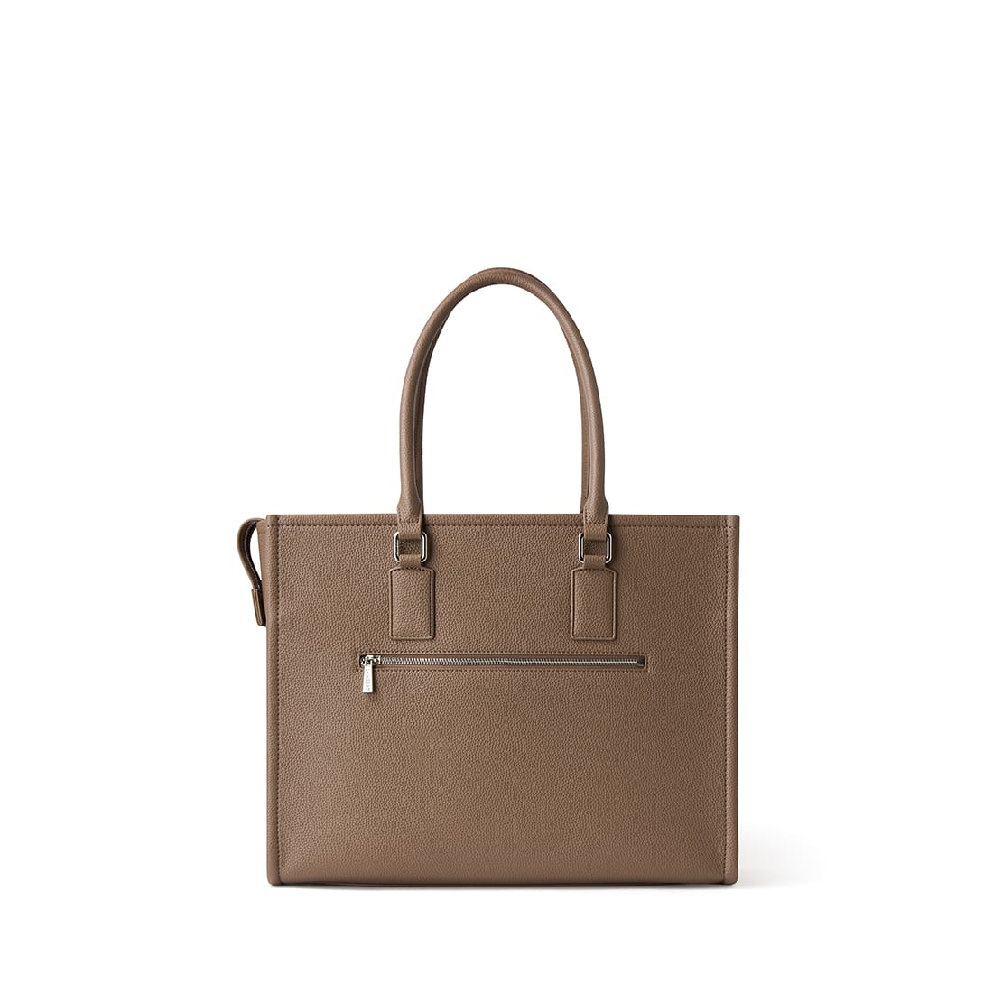 Le Valentina – Sac fourre-tout 2-en-1 en cuir vegan taupe