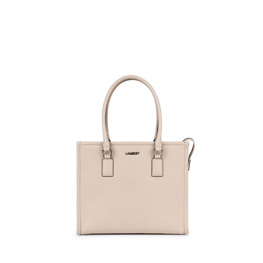 Le Vera - Sac à main 2-en-1 en cuir vegan amande