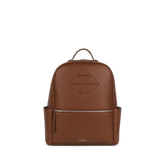 Le Vicky - Sac à couches en cuir vegan hazelnut