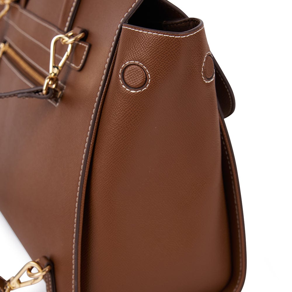 Le Vivienne – Sac à dos 3-en-1 en cuir vegan hazelnut