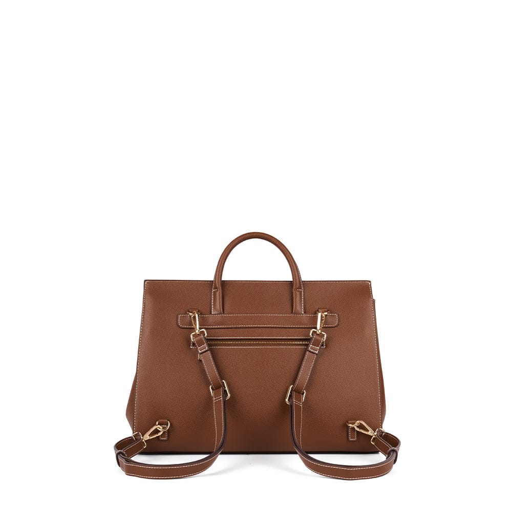 Le Vivienne – Sac à dos 3-en-1 en cuir vegan hazelnut