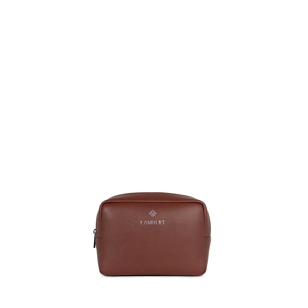 La Zoe - Trousse de toilette en cuir vegan rosewood