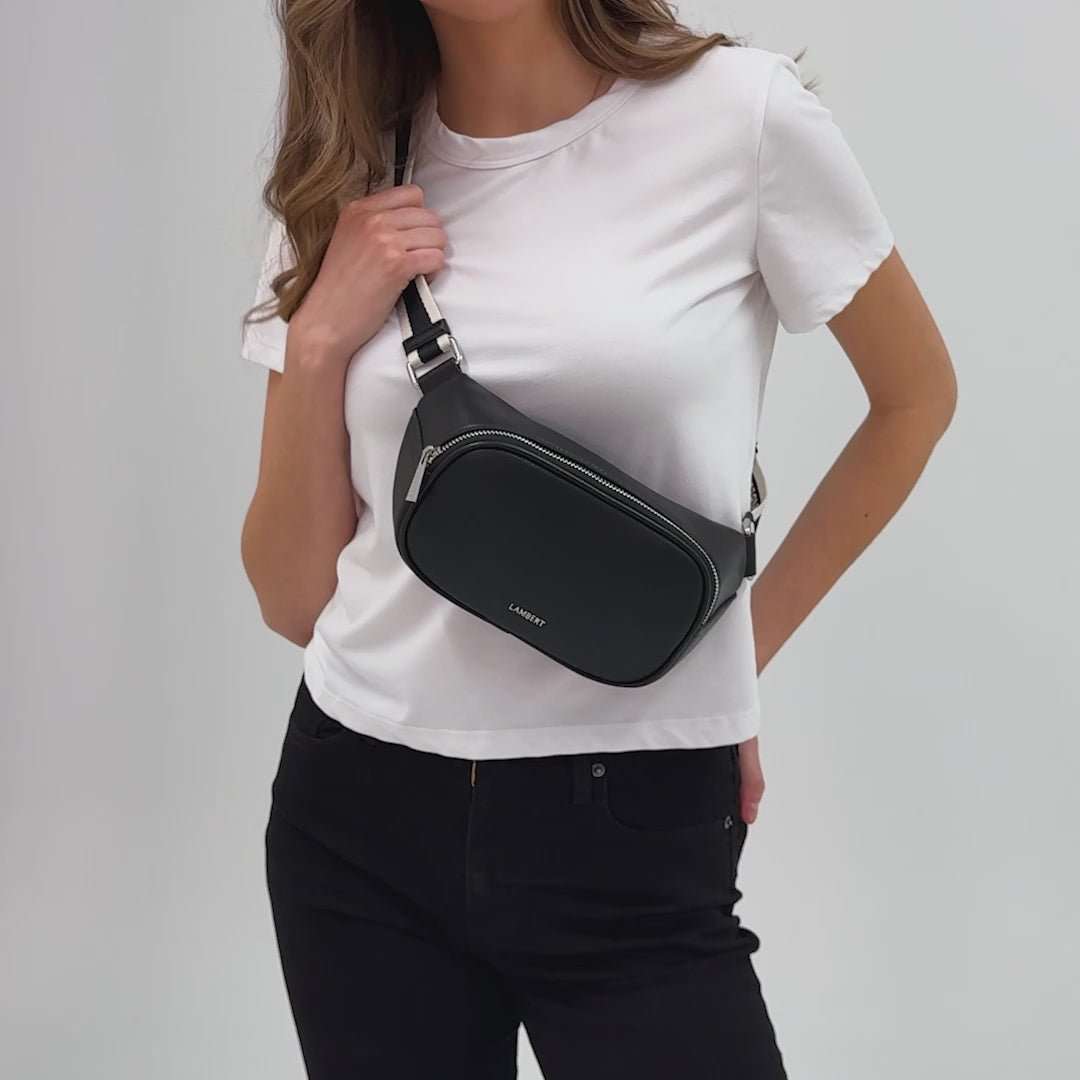 Le Sammy – Sac banane en cuir vegan hazelnut