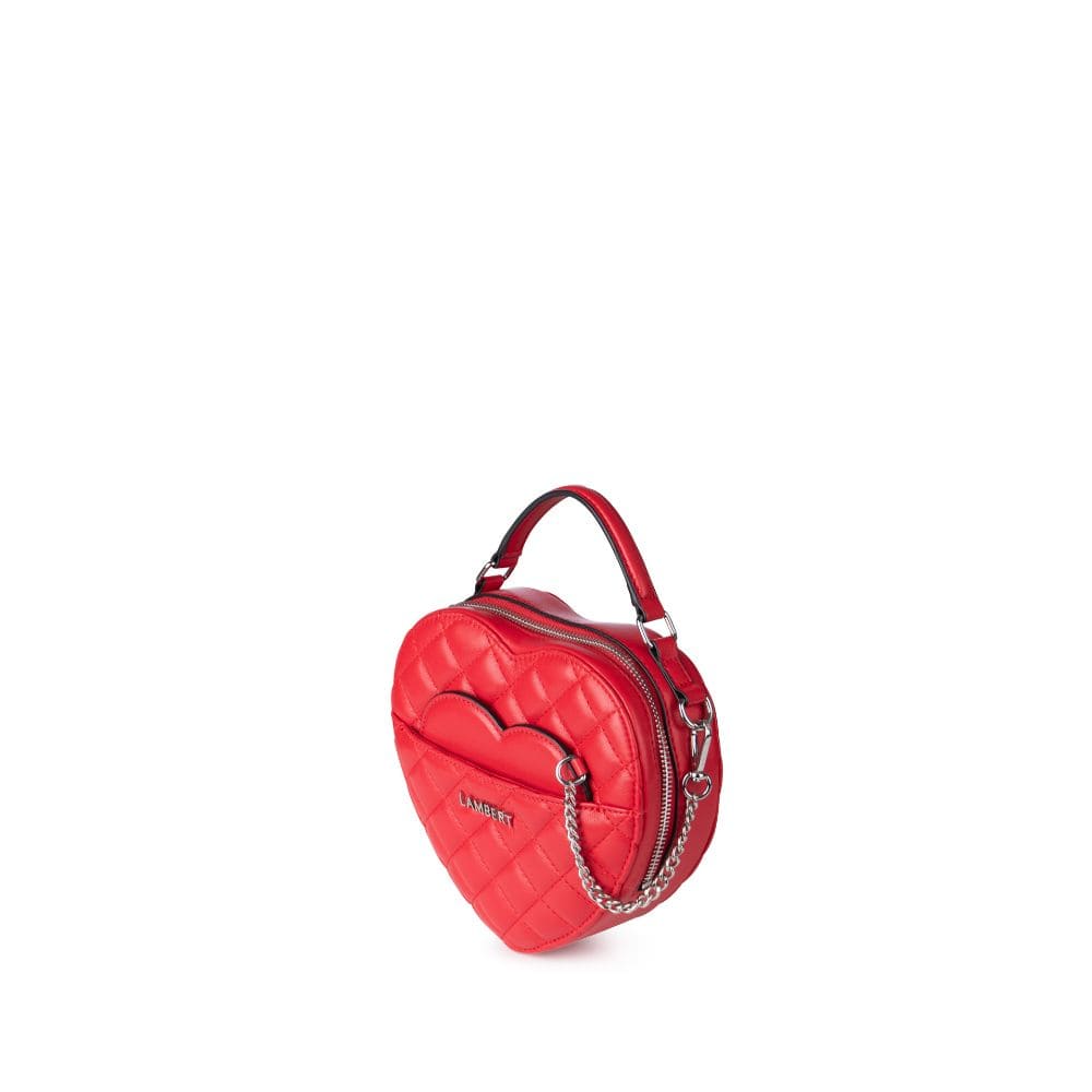 The Cailli - 2-in-1 Cherry Vegan Leather Heart Handbag