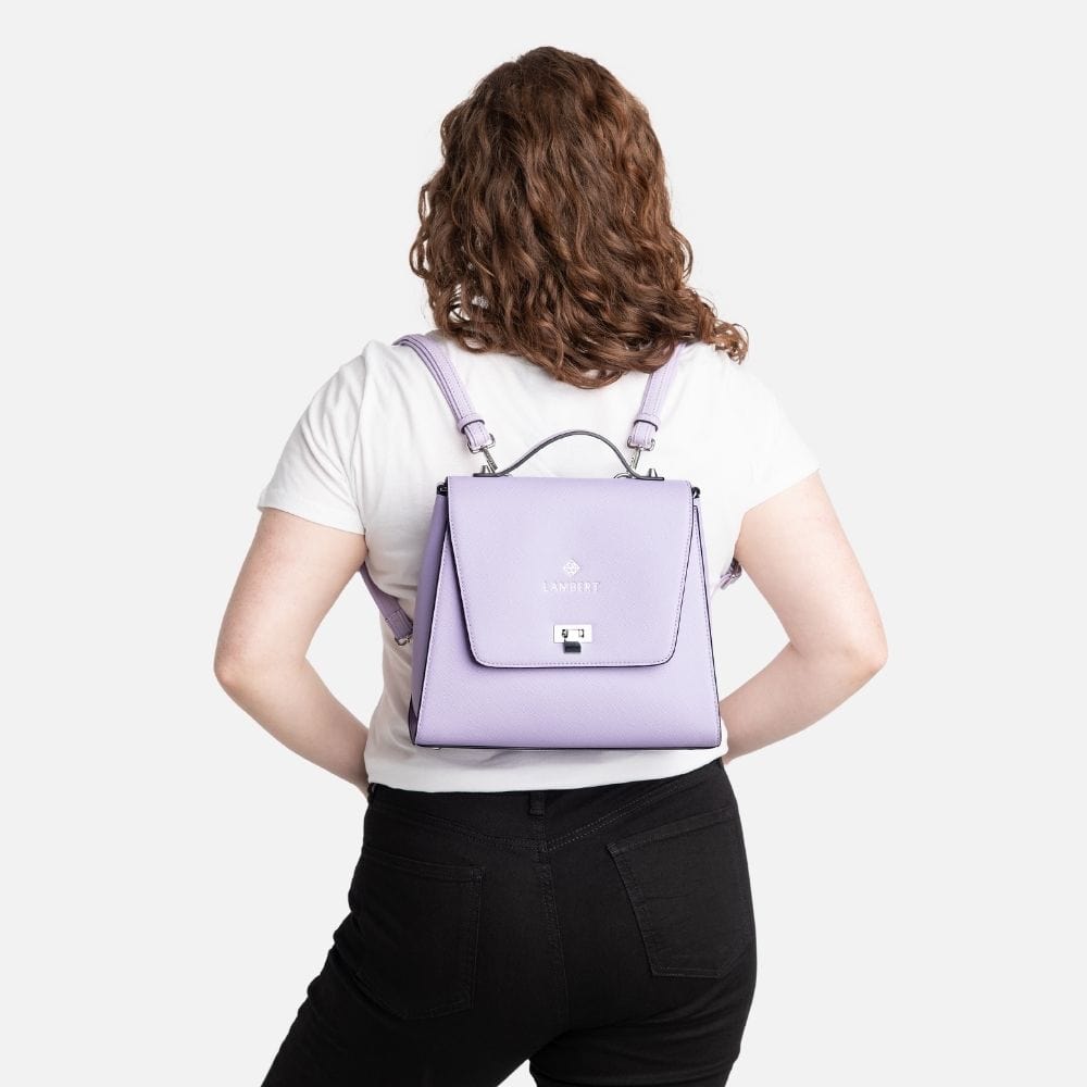 The Elie - 3-in-1 Lavender Vegan Leather Handbag