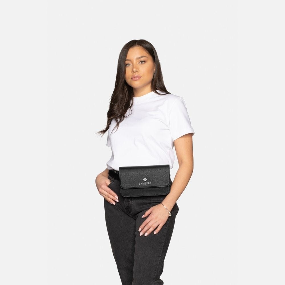 The Gabrielle - 3-in-1 Black Vegan Leather Handbag