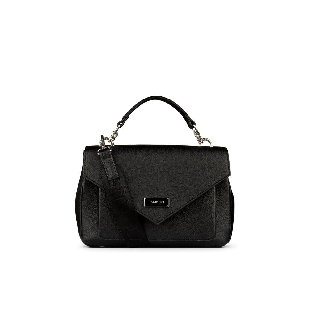 The Lana - 2-In-1 Black Vegan Leather Handbag