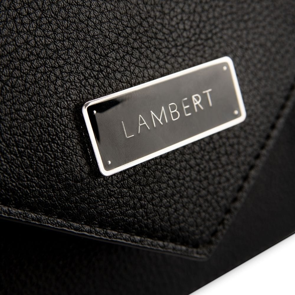The Lana - 2-In-1 Black Vegan Leather Handbag