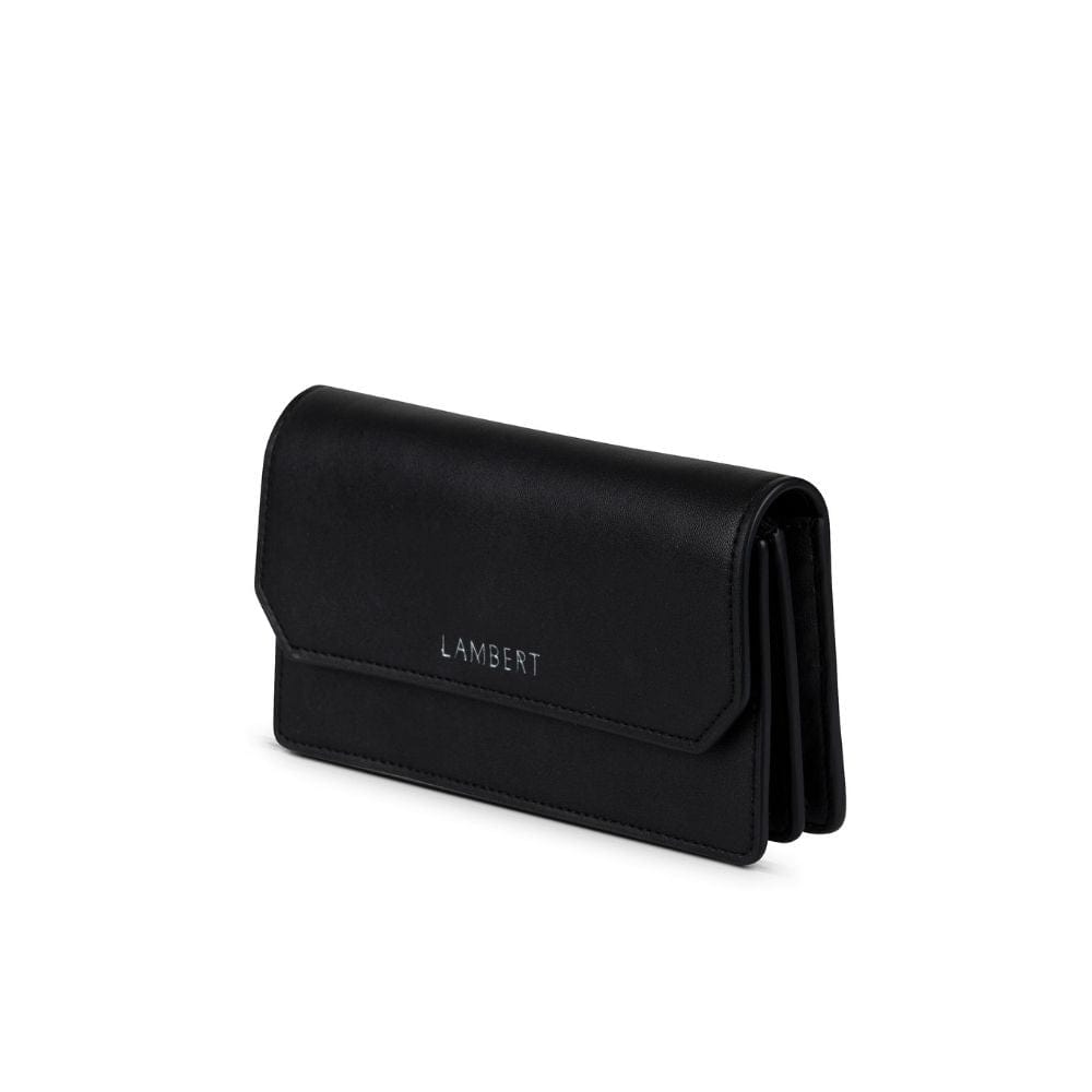 The Layla - Black Vegan Leather Wallet on a Chain