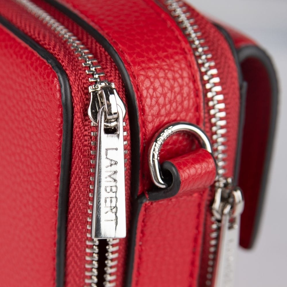 The Maddie - Cherry Vegan Leather Reversible Handbag