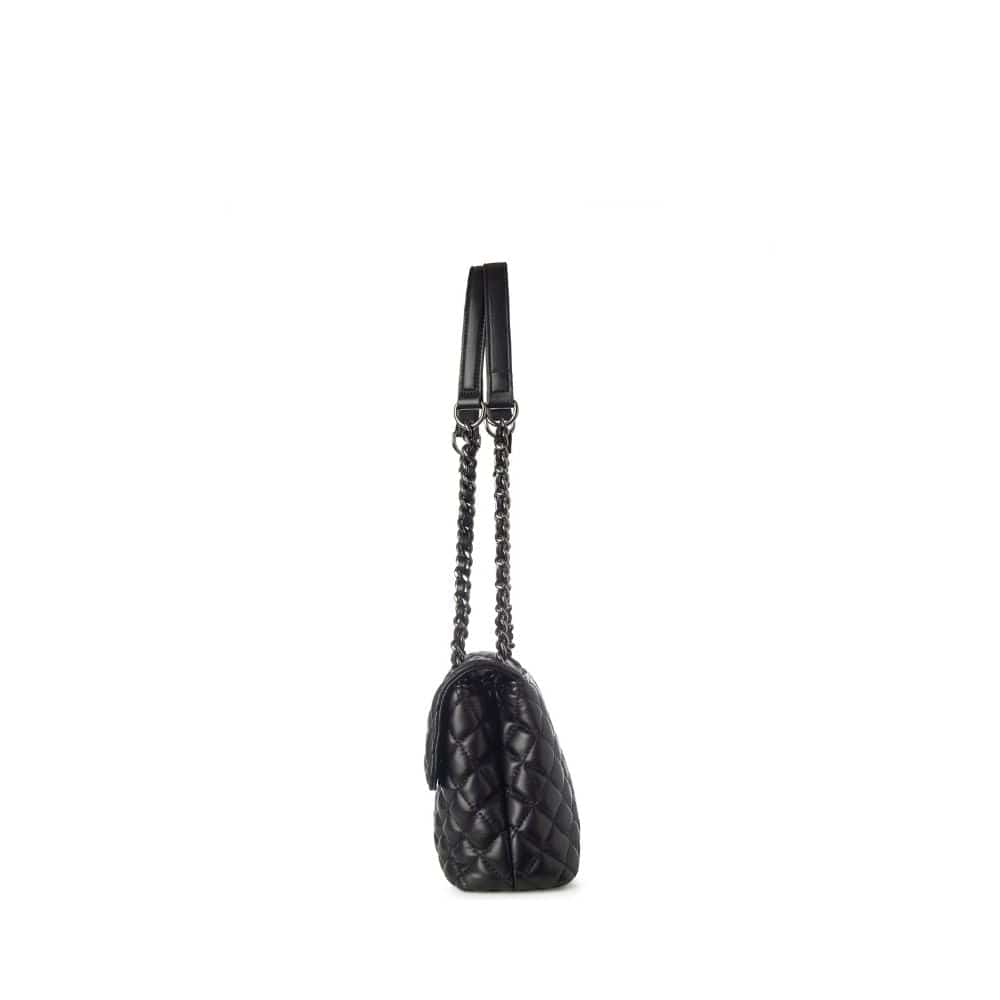 The Penelope - 2-in-1 Black Vegan Leather Handbag
