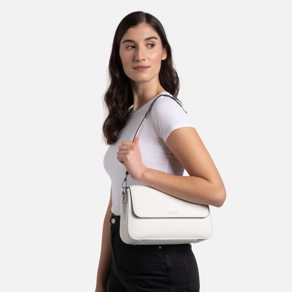 The Sam - 2-in-1 Pearl Vegan Leather Handbag