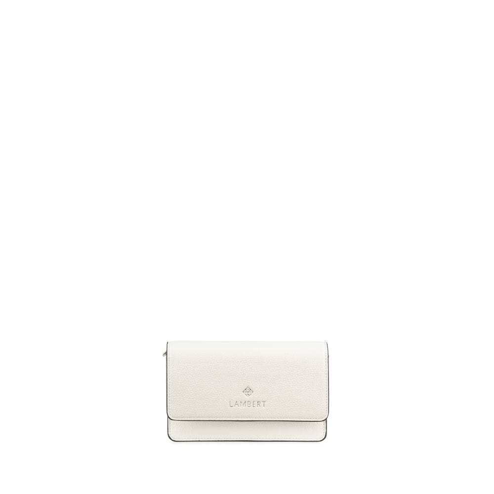 The Tina - Pearl Vegan Leather Wallet with Strap